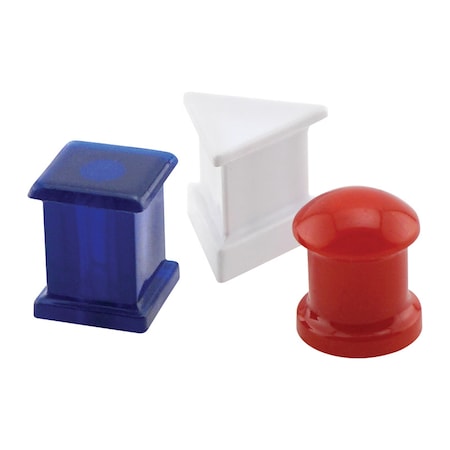 Master Magnetics Magnet Source .625 in. L X .5 in. W Assorted Magnetic Push Pins 6 pc 07507